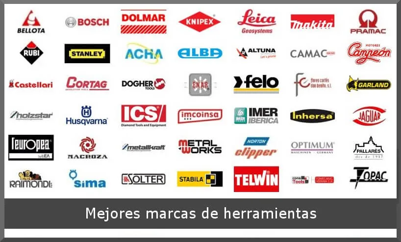 Logos de marcas líderes como Bosch, Ceys, Stanley, Simon y Panter